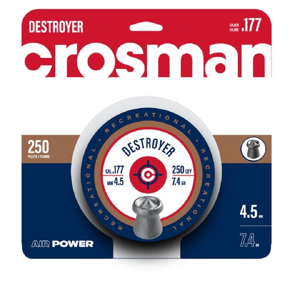Crosman DS177 .177-Caliber Destroyer Pellets (250-Count) .177-Caliber, Multi