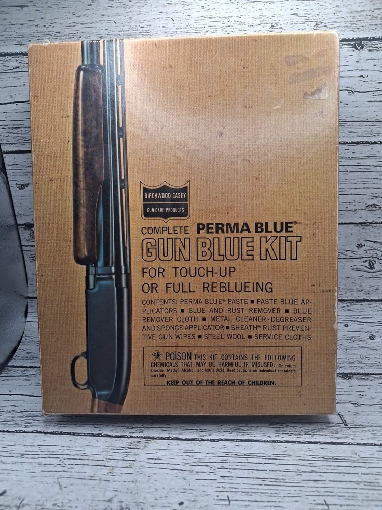 Vintage Birchwood Casey Complete Blue Kit For Touch Up Or Full Reblueing Sealed
