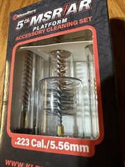 Kleen-Bore 5 pcs Bore Cleaner Brush and Mop Set Fits 223 Remington/556 NATO