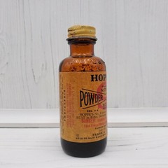 Vintage Hoppe’s Powder Solvent No. 9 2 oz Glass Advertising Bottle