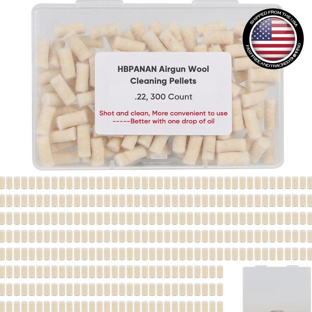 Precision Cleaning Pellets for .22 Caliber Guns – 300 Count Storage Box Included