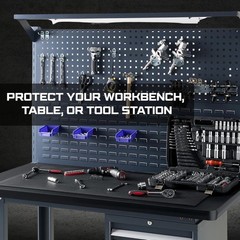 Heavy Duty EVA Workbench Mat 24×72 Inches Anti-Slip Protector for Garage