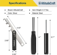 Ultimate Gun Cleaning Kit: 4-Piece Carbon Multi-Scraper & Precision Tools