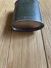 Vintage POISON US Army 2oz Can Bore Military Green Cleaner Gun Supplies USA