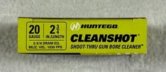 Huntego 20 Gauge CleanShot Shoot-Thru Gun Bore Cleaner 4 Pack Of Shells