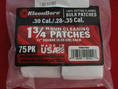 Kleen Bore Cleaning Patches.30 Cal .28-.35 Cal 75-pack P202 1 3/4″