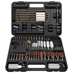 Rifle Cleaning Kit – Gun Cleaning Set with Rods, Jags, Brushes & Mops for .17 to