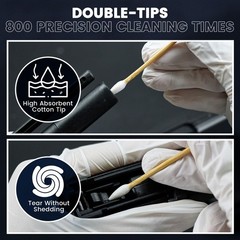 900/400PCS Double-Ended 6″ Pointed Gun Cleaning Swabs – for Precision Firearm Cl