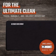 Ultimate Rifle Build Cleaning Mat with Stitched Edges, Non-Slip (12″x36″ – with