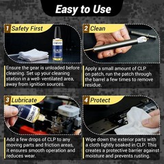 Gun Cleaning Oil, Gun Lubricant and Cleaner for Firearm Maintenance and Rust Pre