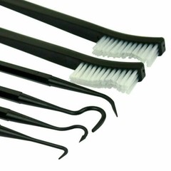 6 PCS Set Gun Rifle Pistol Cleaning Picks + Nylon Brushes – Non-Scratching