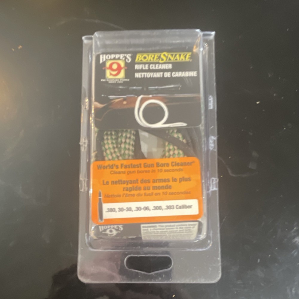 Hoppe’s Bore Snake Rifle Cleaner .380 30-30 30-06 .300 .303 Reusable Green