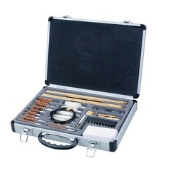 All In One Universal Hand Gun Cleaning Box Kit Tool Set with Aluminum Case
