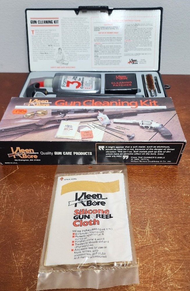 KleenBore Classic Rifle Cleaning Kit Black Magic Steel Rod .41-.45 model k-209