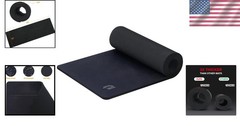 Cleaning Mat, 2X Thicker and Large Gun Mat with Anti-Slip, Oil Resistant Black