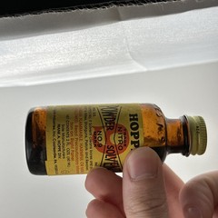 Vintage Bottle of Hoppe’s Nitro Powder Solvent No 9 Rust Bore Cleaning Half Full