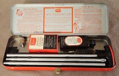 Vintage Sears Roebuck and Co GUN CLEANING KIT No. 6 20222 20-28 ga Metal Box