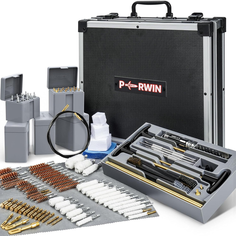 Universal Gun Cleaning Kit Deluxe for All Caliber Pistol Rifle Handgun Shotgun H