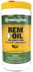 Remington 18384 Rem Oil Pre-Moistened Wipes 60 Count Cleans Lubricates Protects