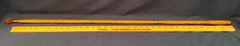 Vintage Wood 3 Piece Shotgun Cleaning Rod With Soft Tip, Brass couplings