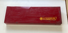 Vintage Outers Rifle Cleaning Kit – Red Metal Box w Rods & Brushes Excellent