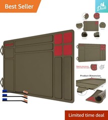 Soft Polymer Gun Cleaning Mat 15.9″ x 9.8″ with Convenient Organizer Tray
