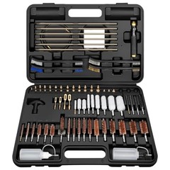 Rifle Cleaning Kit – Gun Cleaning Set with Rods, Jags, Brushes & Mops for .17 to
