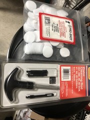 Outers Pistol 1 Piece Cleaning Rod .38 357 40 44 45 Caliber 9mm 10mm 41803-With