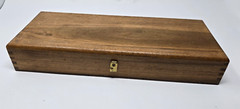 Vintage Hoppe’s #9 Cleaning Kit Wood Box Hunting Gun PARTIAL (missing steel rod)