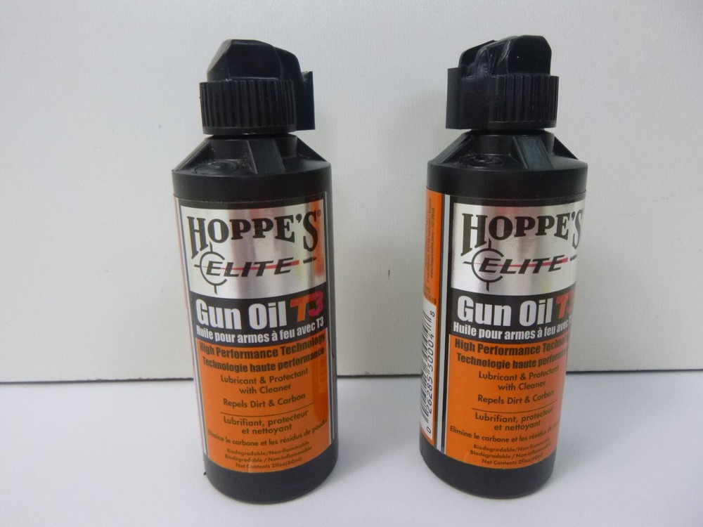 Hoppes Elite Gun Oil T3 2 oz. Lot of 2 Bottles