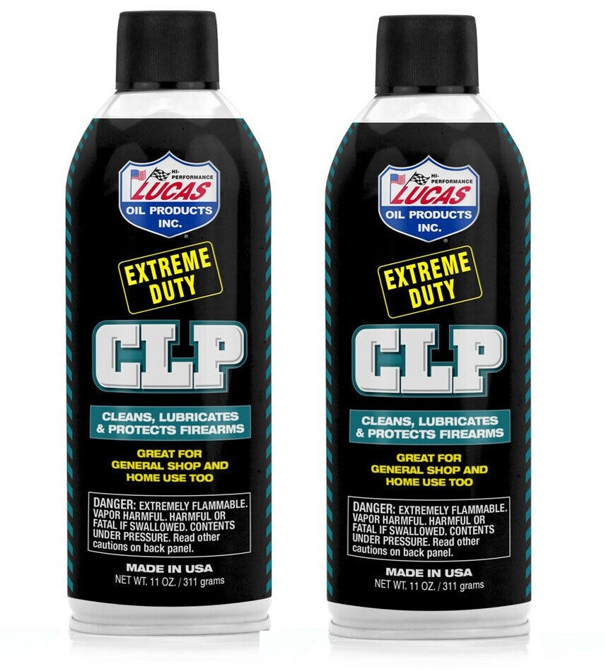 Lucas Oil 10916 Extreme Duty CLP Gun Cleaner Lubricate 11 oz. Aerosol (2 Pack)