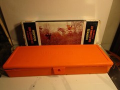 Hoppes Cleaning Kit VINTAGE With Storage Box Orange