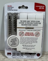 .40 Caliber Handgun Real Avid Bore-Max Speed Clean Kit w/ Patches – NEW
