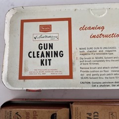 Vintage Sears, Roebuck & Co. Ted Williams Gun Rifle Cleaning Kit Orange Case