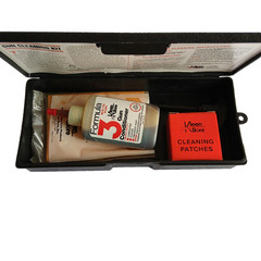 KleenBore Rifle Cleaning Kit Gun Conditioner Patches Buff Cloth Brush Jag Case