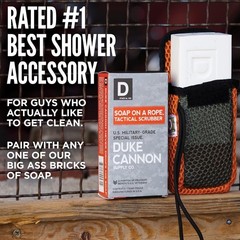 Duke Cannon Tactical Scrubber Soap Pouch – U.S. Military-Grade, Coarse and So…