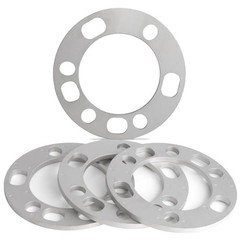 4PCS 6 Lug and 5 Lug Universal 8mm Wheel Spacers 5&6 Lug – 8mm(5/16″) Chrome