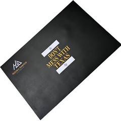 Custom Pistol LEATHER GUN CLEANING MAT Colt, Glock, Texas Star measure 11″ x 17″