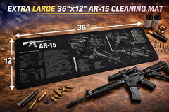 AR-15 Rifle Cleaning Kit w/ Silicone Cleaning Mat – .223 / 5.56 Maintenance.