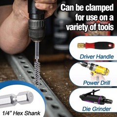 Comprehensive 18pc Bore Brush Cleaning Kit with Durable Stainless Steel Bristles