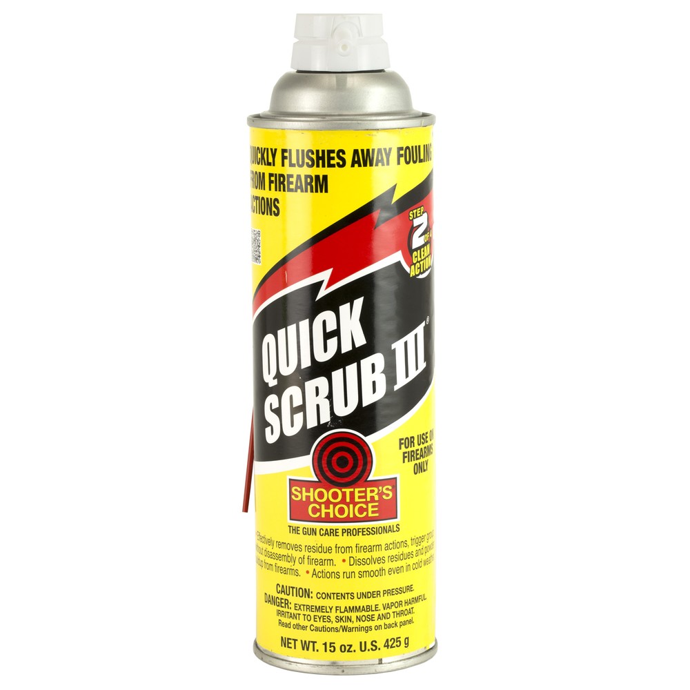 Shooters Choice Quik Scrub III 15oz Cleaner/Degreaser f/Rifles/Gun Aerosol Can