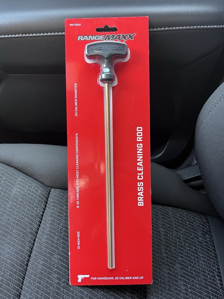 Handgun Cleaning Rod Brass RangeMaxx NIP Model RM17834 New In Package 10” Rod