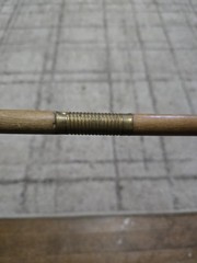 Three Pice Wood And Brass Antique Bore Cleaner