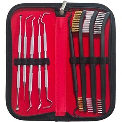 Gun Cleaning Brushes and Picks Set, DoubleEnded Brass Steel Nylon Bristle Bru…