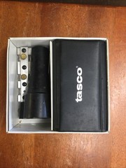 Vintage Tasco Shot Saver #30/35E Bore Sight Collimator w/Complete Pilot Stud Set