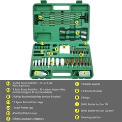 Universal Gun Cleaning Kit for Rifle Pistol Shotgun Muzzleloader for any Caliber