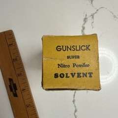 Vintage Outers Labs Gunslick Solvent Bottle And Box. New Unopened