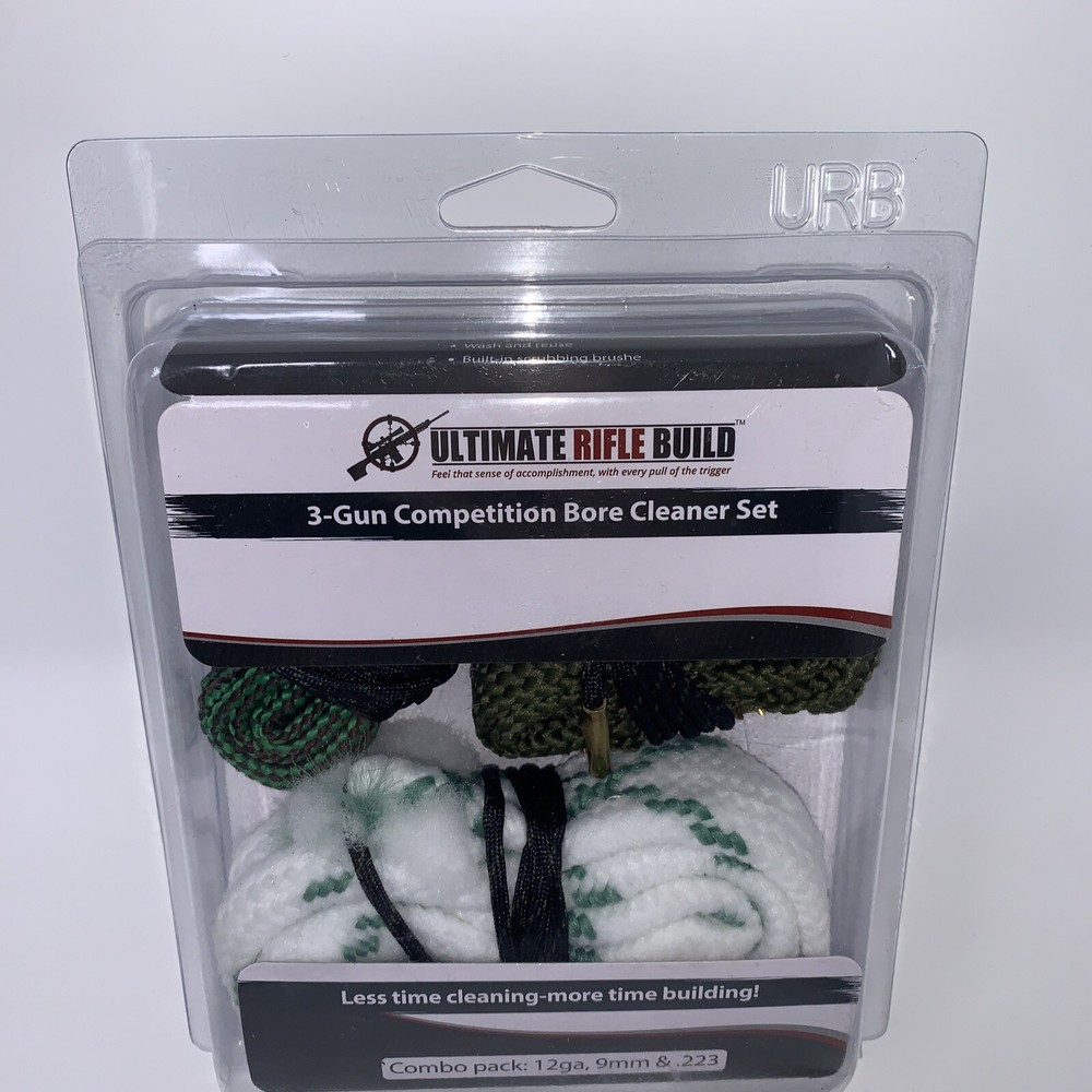 Ultimate Rifle Build 3-Gun Competition Bore Cleaner Combo Kit 12GA.223 and 9mm