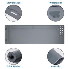 Rifle Gun Cleaning Mat – Anti-Slip Rubber, Magnetic Tactical Mat 36″x12″ for Kit
