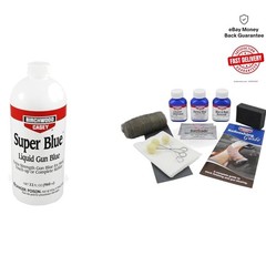 All-Inclusive Gun Bluing Kit – 32oz Liquid with Brush and Wipes for Longevity